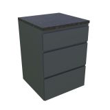 LETNA KUHINJA BELLANO ROMA ANTRACIT L 3070/3068X634X950 PULT GRANIT