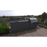 LETNA KUHINJA BELLANO VENICE ANTRACIT 2700X634X950 PULT GRANIT