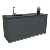 LETNA KUHINJA BELLANO VERONA ANTRACIT 3336X634X950  PULT GRANIT