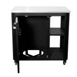 LETNA KUHINJA COZZE MIZA Z INOX PLOŠČO 90X60X90 CM (90527)