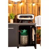 LETNA KUHINJA COZZE MIZA Z INOX PLOŠČO 90X60X90 CM (90527)