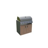 LETNA KUHINJA MS VISCOM ELEMENT ZA ŽAR AMERIŠKI OREH 900X634 MM