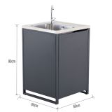 LETNA KUHINJA NATERIAL NATERIAL EUROPA 60X60 ALU, KORITO IN PIPA