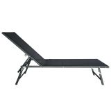 LEŽALNIK IZ TEKSTILENA MALLORCA ČRN ZLOŽLJIV