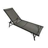 LEŽALNIK IZ TEKSTILENA MALLORCA ČRN ZLOŽLJIV