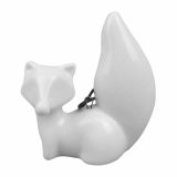 OKRASEK ZA JELKO GLOSSTYLE LISICA 7.5X3.9X8.1 CM PORCELANASTA