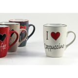 LONČEK 315 ML SRCE RAZLIČNI BARVNI VZORCI