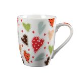 LONČEK 345 ML SRCE RAZLIČNI BARVNI VZORCI