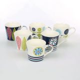 LONČEK 380 ML LEAVES RAZLIČNI BARVNI DEKORJI