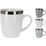 SKODELICA / LONČEK EH 340 ML KOVISNKA OBROBA RAZLIČNE BARVE