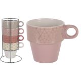 LONČEK EH LONČKI 4/1 320ML RAZLIČNI NEWBONE PORCELAN STOJAL