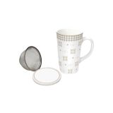 LONČEK TOGNANA 470ML OLIMPIA VICHY BEGIE S CEDILOM IN POKROVOM