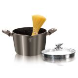 LONEC BERLINGER HAUS 24 CM METALLIC LINE S STEKLENIM POKROVOM