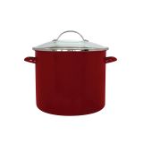 LONEC / KOZICA ENAMELIE LONEC 11.5 L 26 CM S STEKL. POKROVOM RUBINO