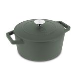 LONEC / KOZICA BERLINGER HAUS KOZICA S POKROVOM 24 CM LITOŽELEZNA MAT ZELENA