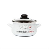 LONEC / KOZICA CUCKOO CUPS EMAJLIRAN LONEC 18 CM 3 LIT SKRIVNA LJUBEZEN