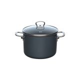 LONEC / KOZICA RIESS LONEC 20CM 4L DARK GREY S STEKLENO POKROVKO