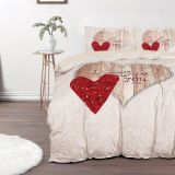 POSTELJNINA SVILANIT LOVE U 140X200/50X70 CM