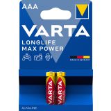 ALKALNI BATERIJSKI VLOŽEK VARTA LR03 1.5V MAX POWER 2 AAA 2/1