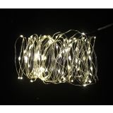 LUČKE 100 MICRO LED TOP. BELE S 9.9 M BATERIJA