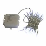 LUČKE 80 LED HLADNO BELA, T 8 M, BATERIJA, 8 FUNKCIJ
