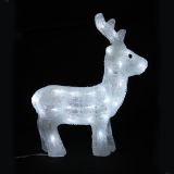 LUČKE AKRILNI JELEN 31X35.5CM 48 LED HLADNO BELA