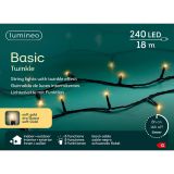 LUČKE DECORIS BASIC 240L, ŠAMPANJEC Č 1800 CM, 8 FUNK., UTRIP.