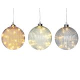 LUČKE DECORIS KROGLA FI 14 CM, LED 15 L SORTIRANO