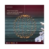 LUČKE DECORIS KROGLA KOVINSKA FI 38 CM LED 240 L