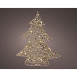 LUČKE DECORIS MIKRO LED DREVO, KOVINSKO 10X34X40 CM, TOLO BELA