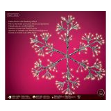LUČKE DECORIS SNEŽINKA 5X42X48 CM Z LED LUČKAMI 192 L