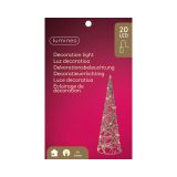 LUČKE DECORIS STOŽEC 12X40 CM, KOVINSKI LED 20 L