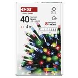 LUČKE EMOS LED 4 M MULTICOLOR ZUNANJA/NOTRANJA,ČASOVNIK
