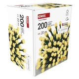 LUČKE EMOS LED KROGLICE 20M ZUN/NOT TOPLA BELA, PROGR., ČAS.