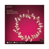 LUČKE LED VENEC FI 28 CM 3XAA Z ROŽICAMI 15L