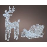 LUČKE LUMINEO JELEN S SANMI HLADNO BELA 100 LED LUČK IP44