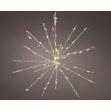 LUČKE LUMINEO SNEŽINKA Z LED LUČKAMI FI 30 CM, SREBRNA/TOP. B.