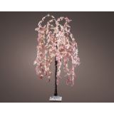 LUČKE LUMINEO VRBA 360 TOPLO BELIH LUČK 180 CM ROZA CVETJE