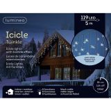 LUČKE LUMINEO ZAVESA 119L HLADNO BEL Č 500 CM 8 FUNK., UTRIP.