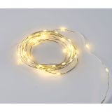 LUČKE MQ 20 MINI LED TOPLO BELA BATERIJSKE TRANSPAR. ŽICA
