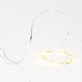 LUČKE MQ 20 MINI LED TOPLO BELA BATERIJSKE TRANSPAR. ŽICA