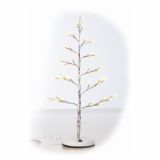 LUČKE MQ DREVO 60 CM SRBERNE BARVE TOPLO BELE BARVE