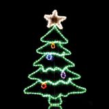 LUČKE MQ SMREKA LED 115 CM Z ZVEZDO IN GIRLANDO