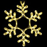 LUČKE MQ SNEŽINKA LED TOPLO BELA 42X42 CM SVETLOBNA CEV