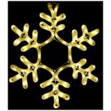 LUČKE MQ SNEŽINKA LED TOPLO BELA 42X42 CM SVETLOBNA CEV