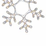 LUČKE MQ SNEŽINKA LED TOPLO BELA 42X42 CM SVETLOBNA CEV