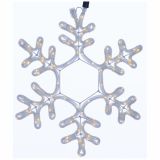 LUČKE MQ SNEŽINKA LED TOPLO BELA 42X42 CM SVETLOBNA CEV