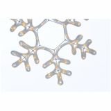 LUČKE MQ SNEŽINKA LED TOPLO BELA 42X42 CM SVETLOBNA CEV