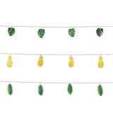 VRTNE LUČKE LUCA LIGHTING LUČKE PARTY LISTI/ANANAS RUMENO/ZELENE, DOL.165 CM