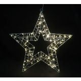 LUČKE ZVEZDA Z LUČKAMI 46X3 CM 100 LED TOPLO BELA